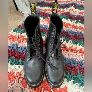 Black Shriver Hi Doc Martens, Women’s size 6